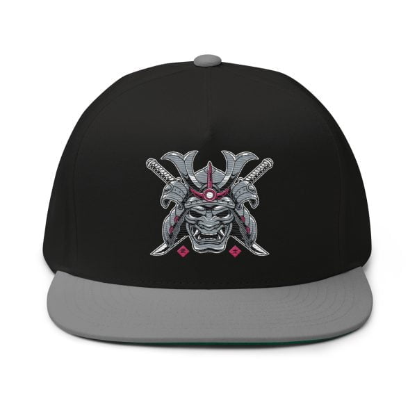 Toyota Supra MKIV "The Samurai" Flat Bill Cap - a stylish snapback hat inspired by the Toyota Supra MKIV.