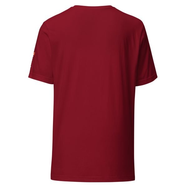 The back view of a Toyota Supra MKIV "The Samurai" Unisex t-shirt.