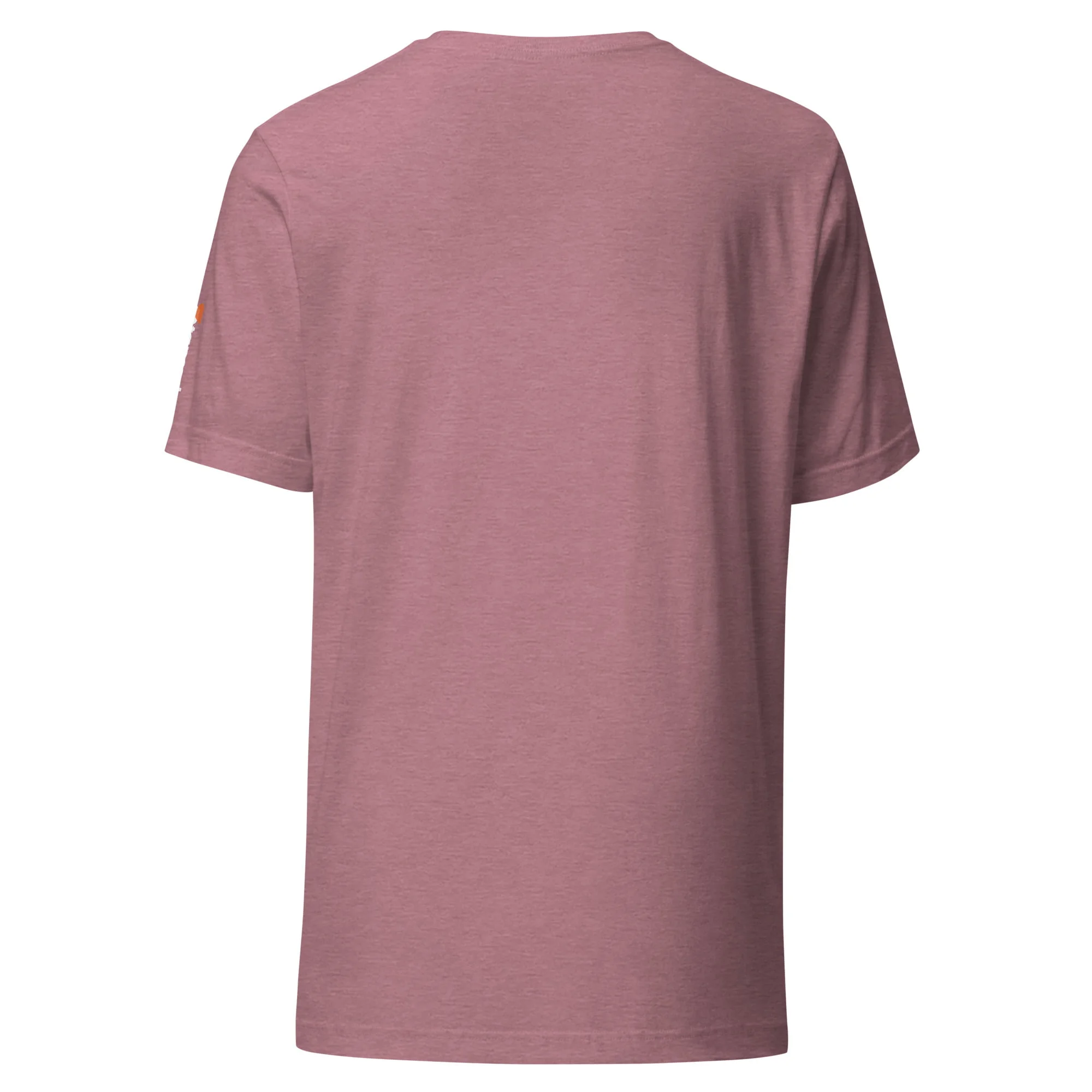 The back view of a men's pink Toyota Supra MKIV "The Samurai" Unisex t-shirt.