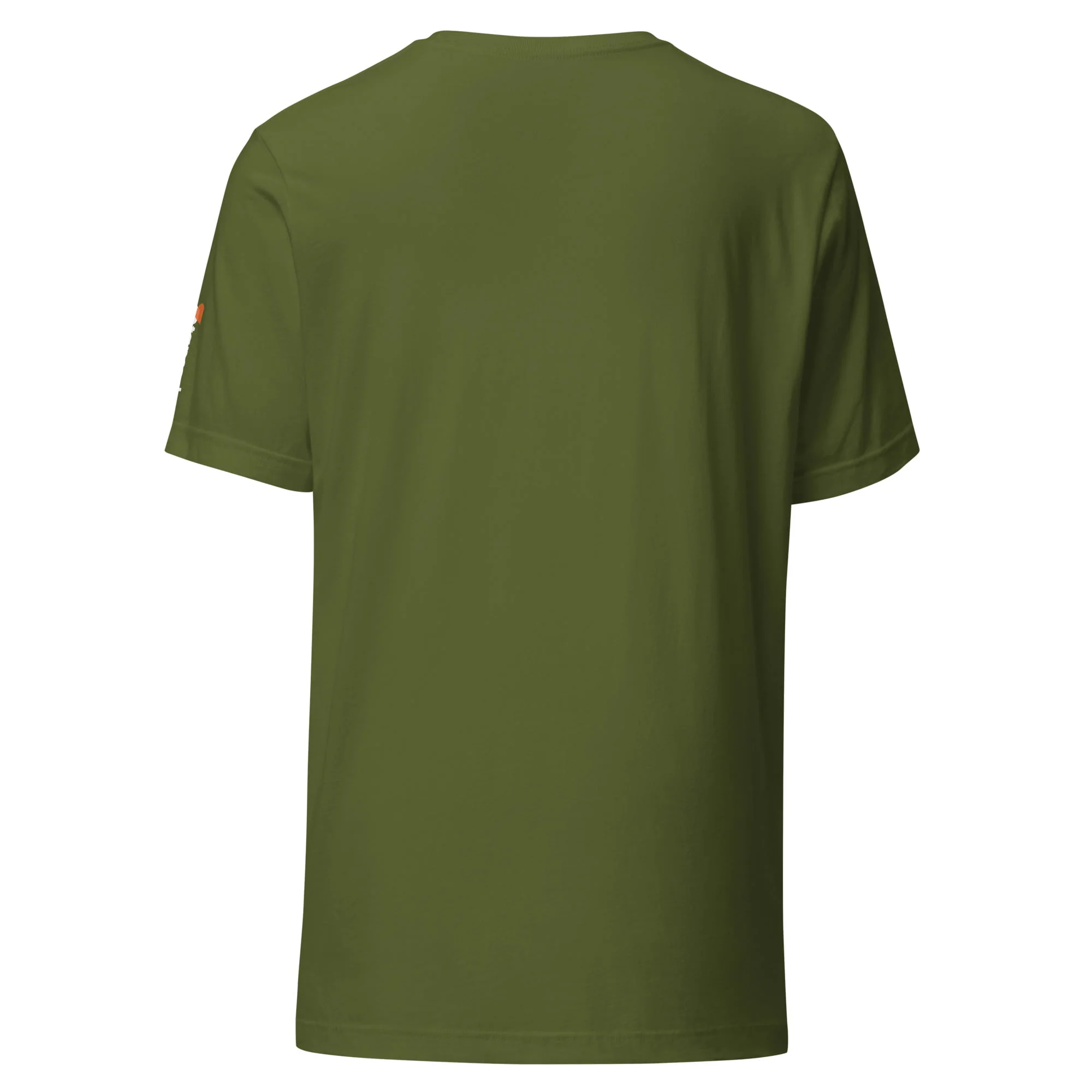 The back view of a men's green Toyota Supra MKIV "The Samurai" Unisex t-shirt.
