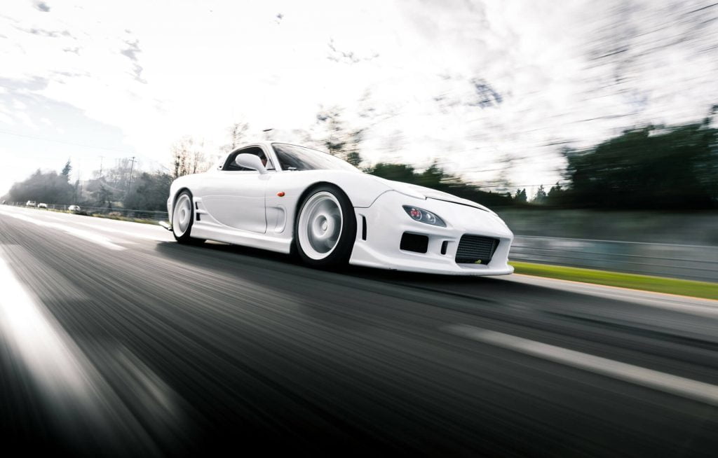 White 3rd generation Mazda RX7