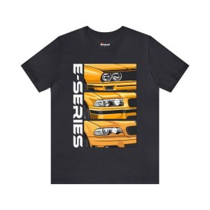 Yellow BMW E-Series Generations Unisex Jersey Short Sleeve Tee