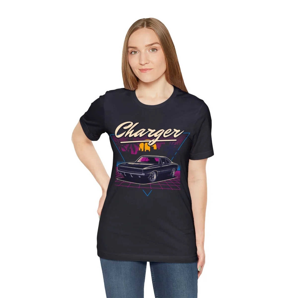 1970 Dodge Charger R/T Unisex Jersey Short Sleeve Tee - Image 41