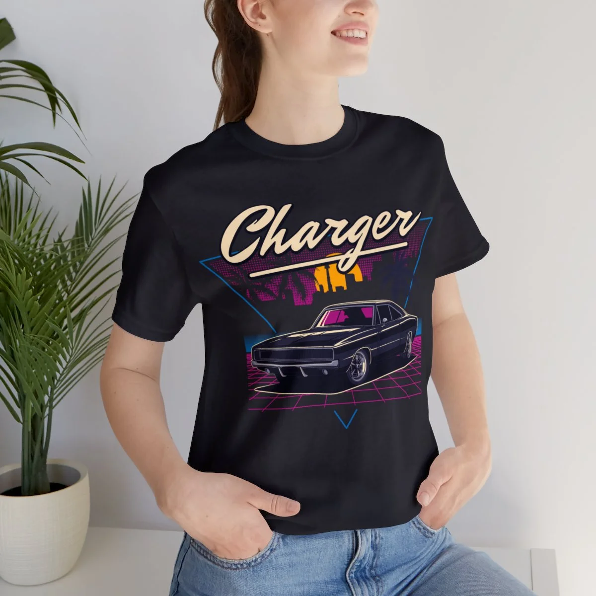 1970 Dodge Charger R/T Unisex Jersey Short Sleeve Tee - Image 45