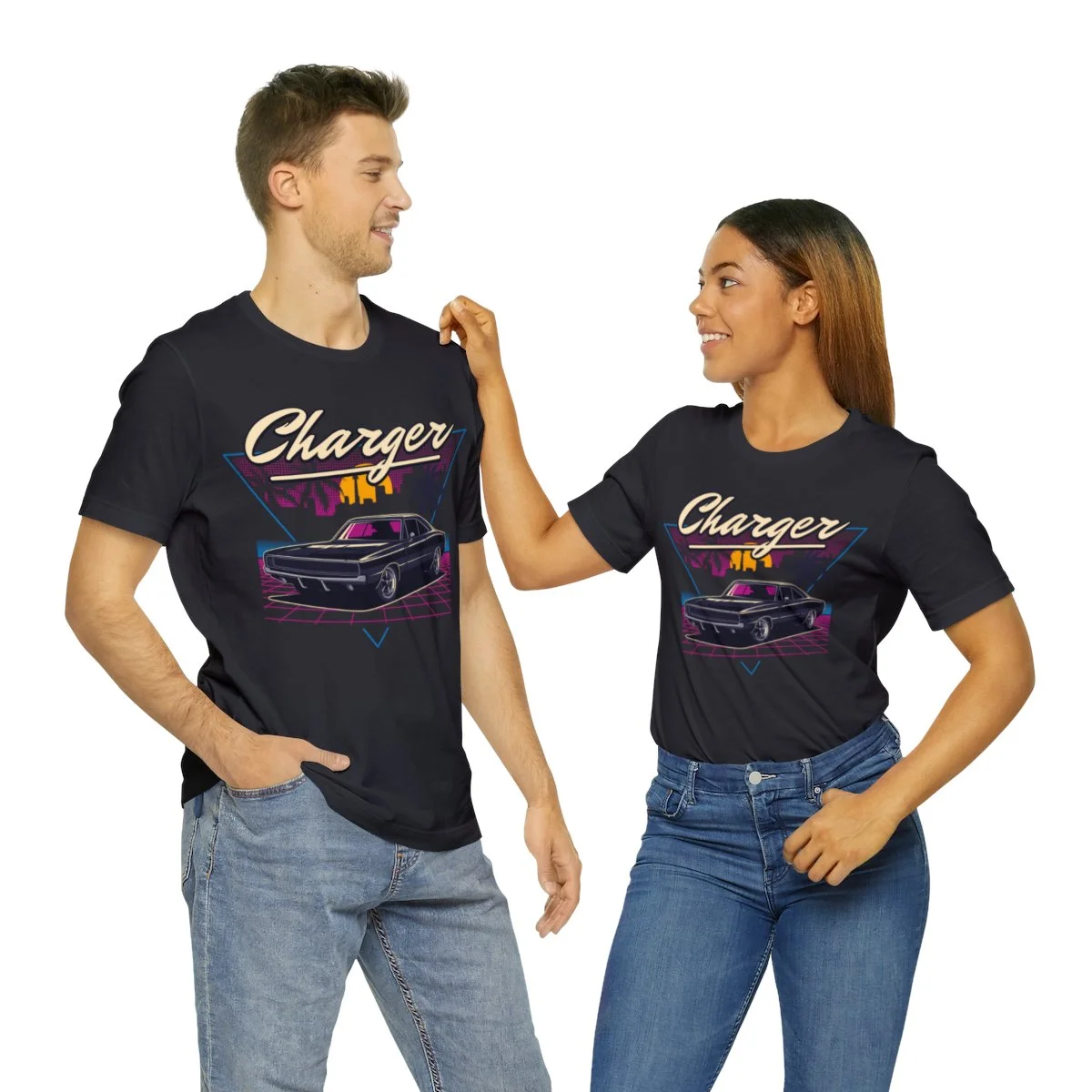 1970 Dodge Charger R/T Unisex Jersey Short Sleeve Tee - Image 46