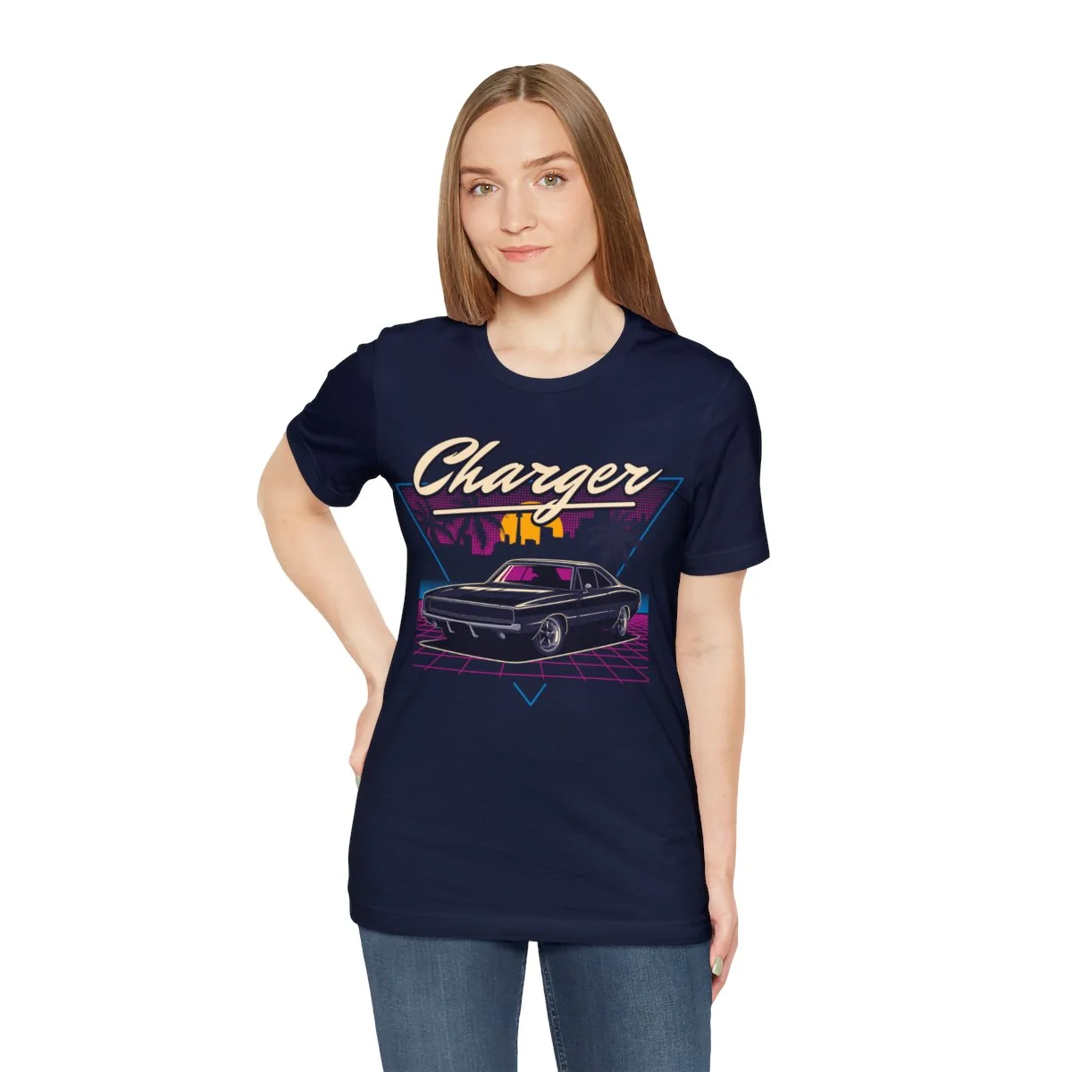 1970 Dodge Charger R/T Unisex Jersey Short Sleeve Tee - Image 53