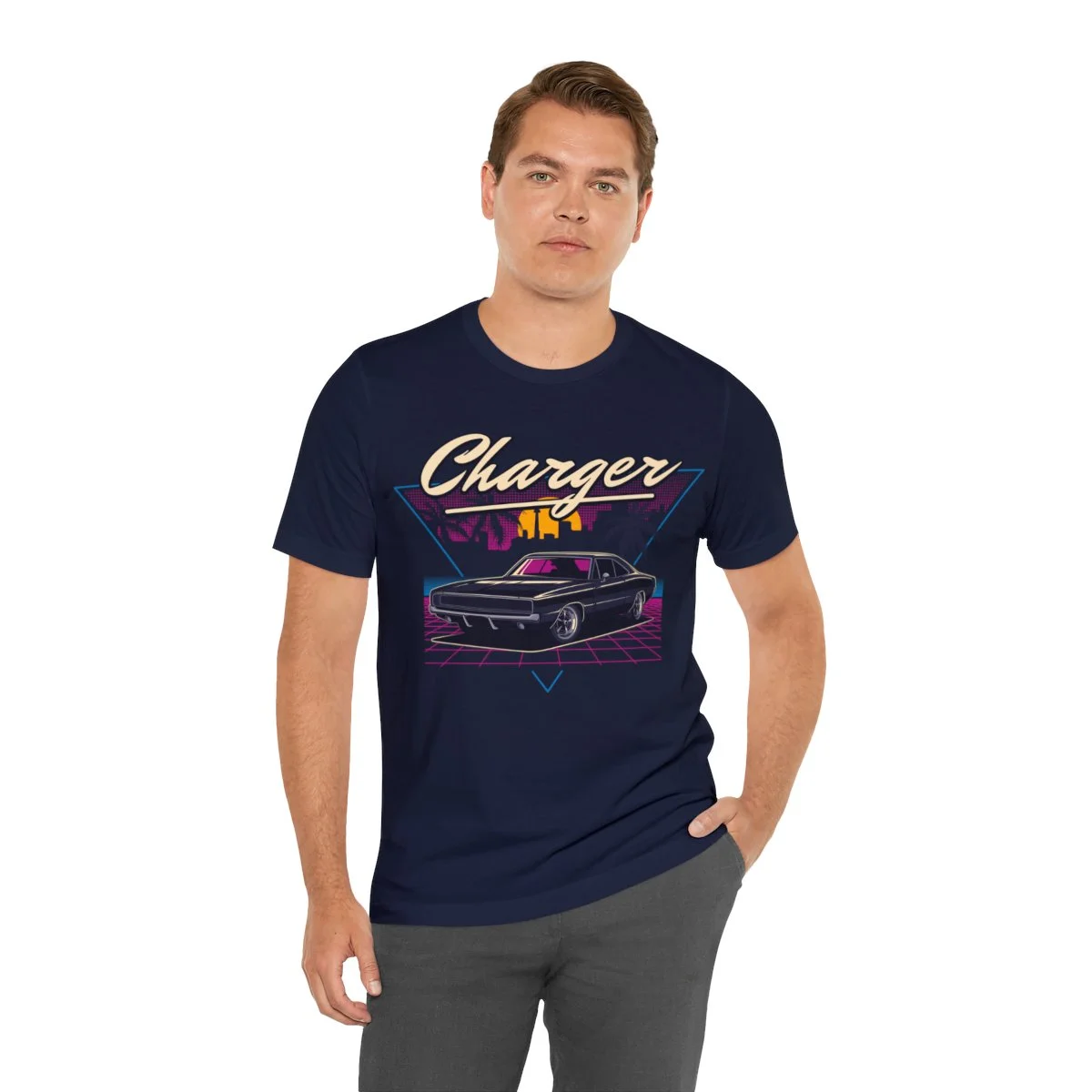 1970 Dodge Charger R/T Unisex Jersey Short Sleeve Tee - Image 54