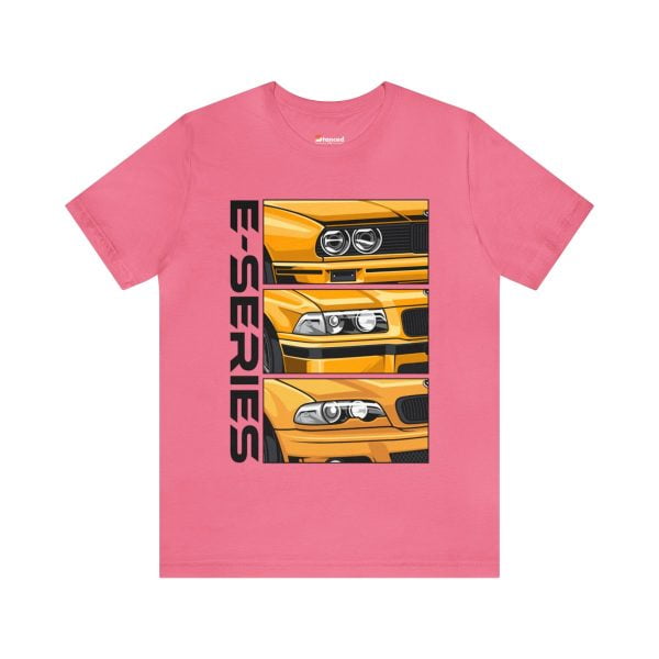 Yellow BMW E-Series Generations Unisex Jersey Short Sleeve Tee