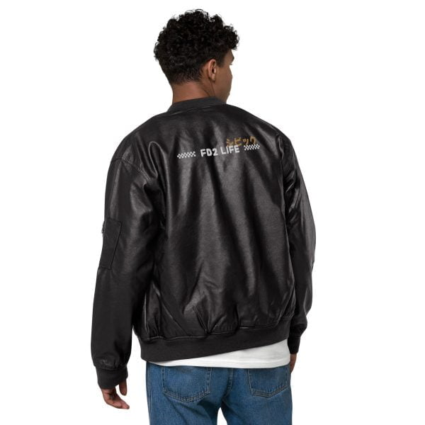 StancedLife Honda Civic "FD2 Life" Leather Bomber Jacket