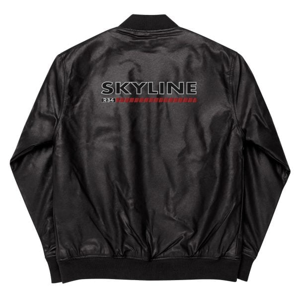 Nissan Skyline R34 Leather Bomber Jacket