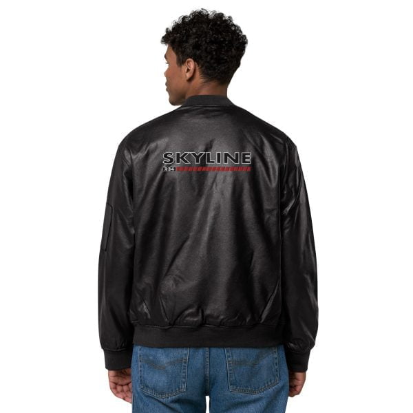 Nissan Skyline R34 Leather Bomber Jacket