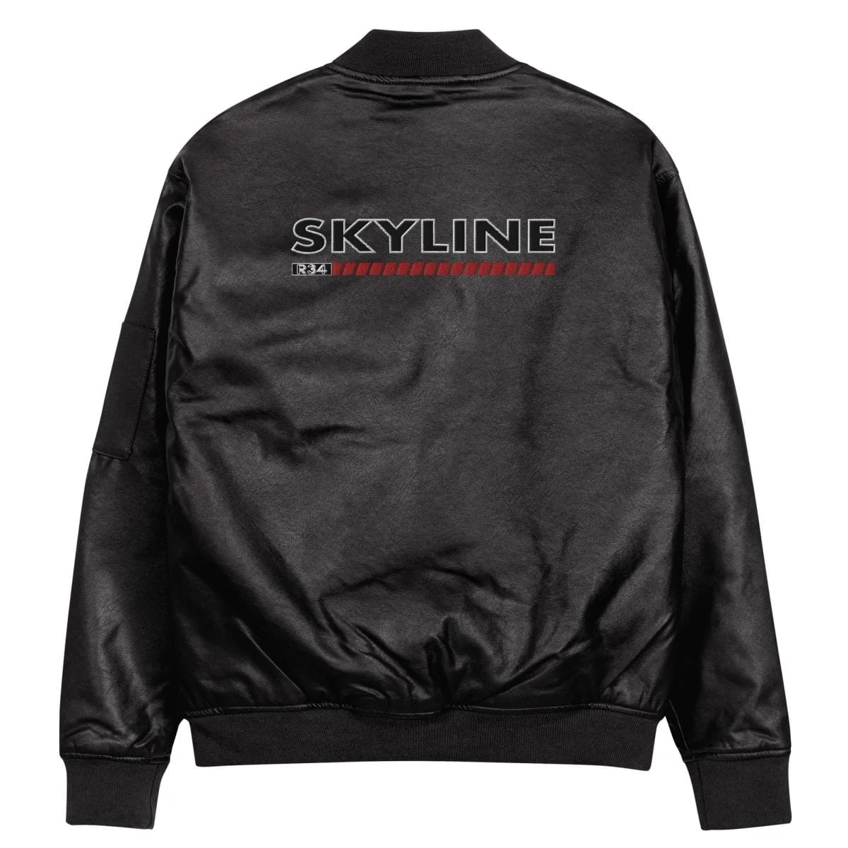Nissan Skyline R34 Leather Bomber Jacket - Image 26