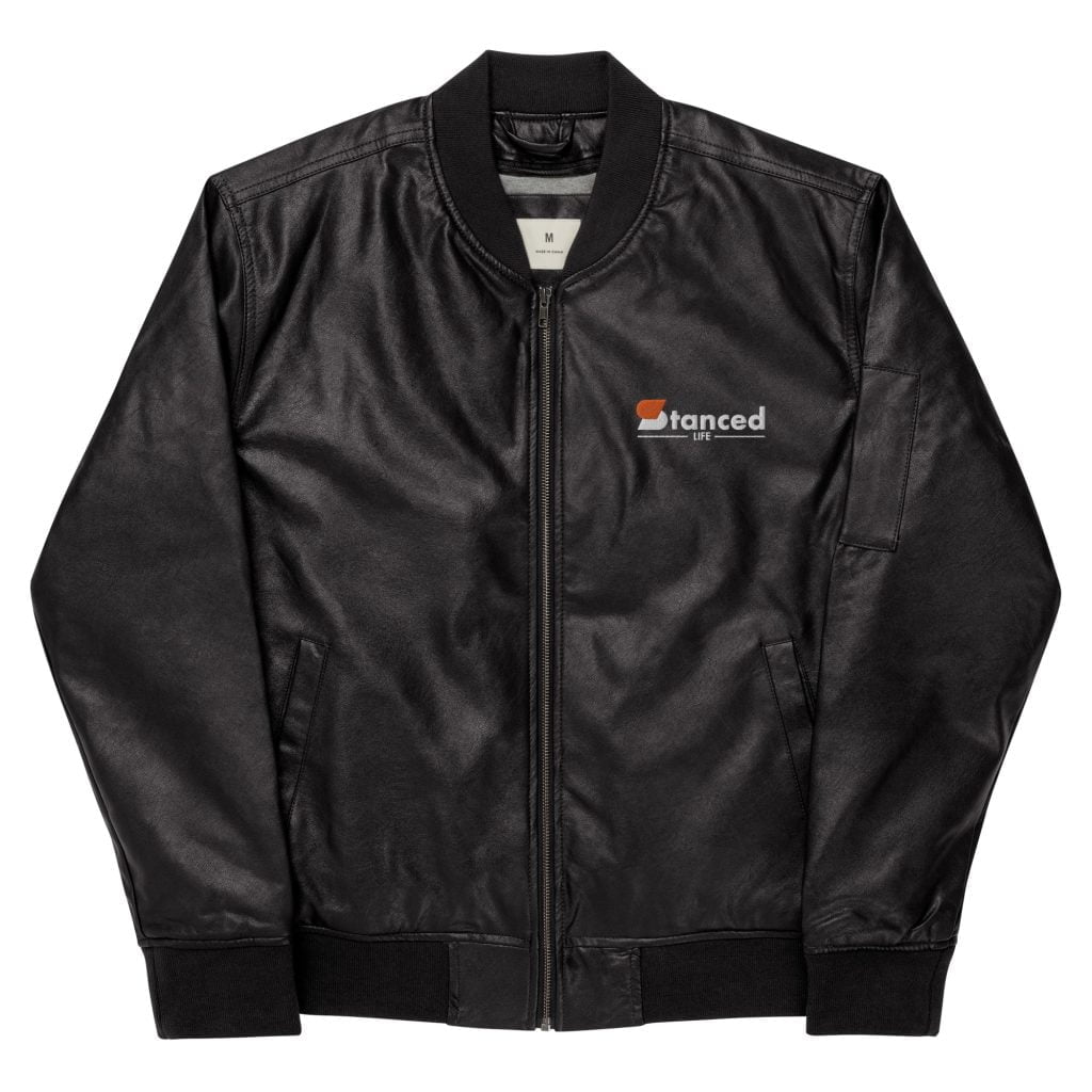 StancedLife “2JZ” Leather Bomber Jacket