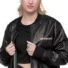 Nissan Skyline R34 Leather Bomber Jacket - Image 8