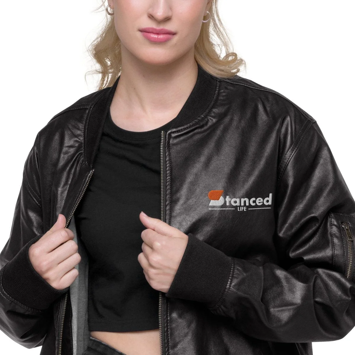 Nissan Skyline R34 Leather Bomber Jacket - Image 8