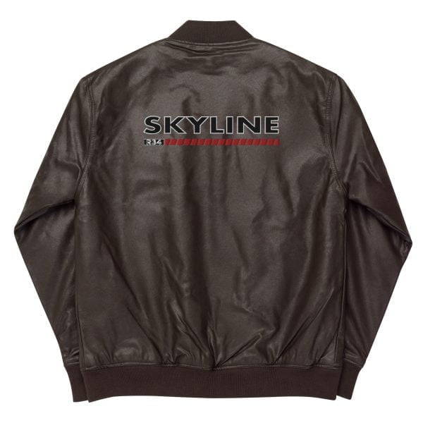 Nissan Skyline R34 Leather Bomber Jacket