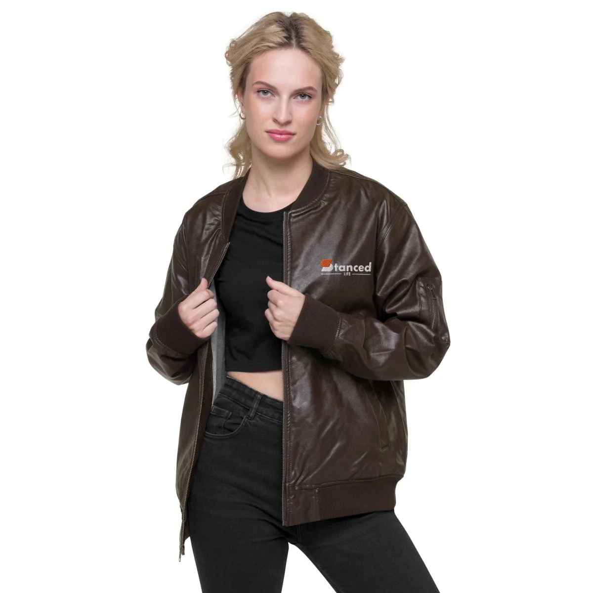 Nissan Skyline R34 Leather Bomber Jacket - Image 12