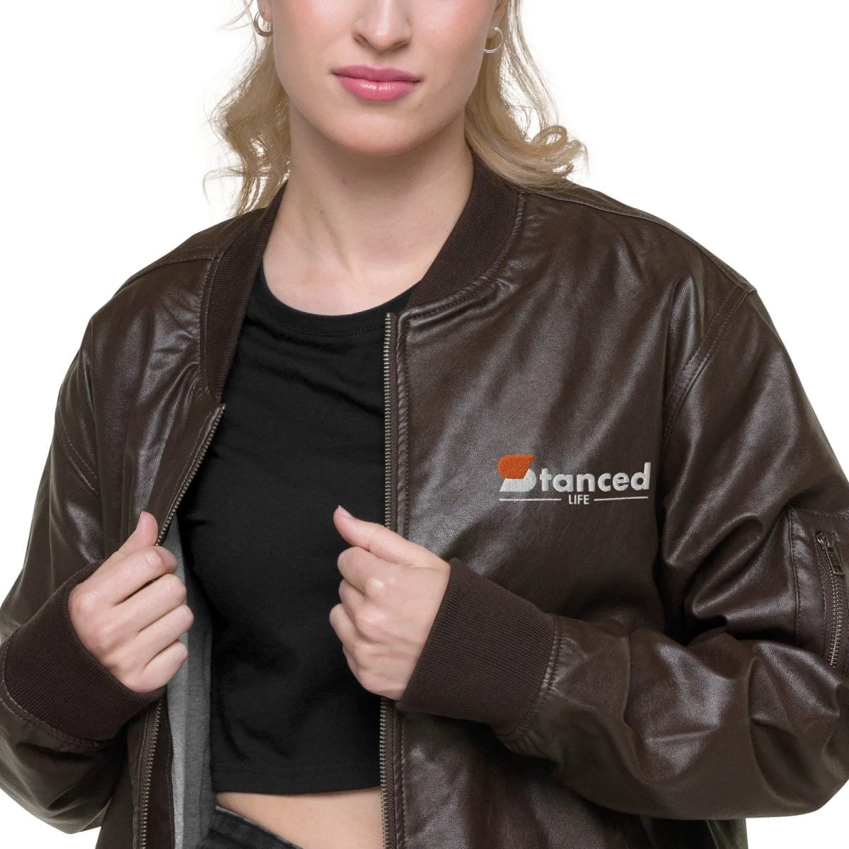 Nissan Skyline R34 Leather Bomber Jacket - Image 15