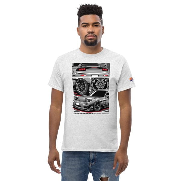 Mazda RX7 Car T-Shirt "Rotary Legend" - Men's