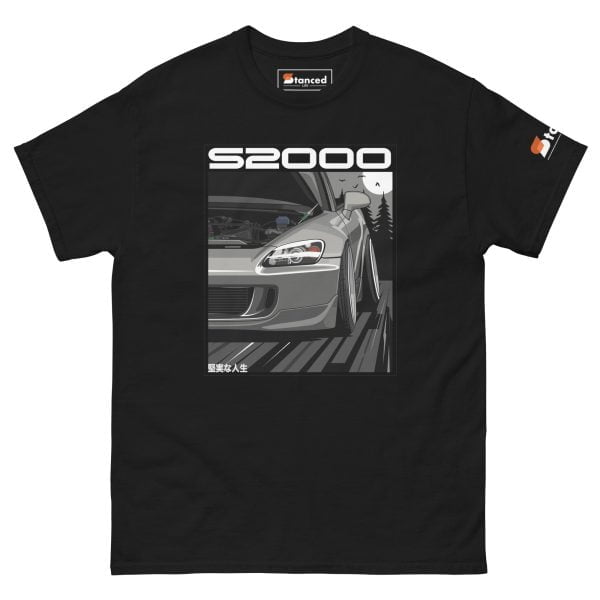 A Honda S2000 Men's Graphic T-shirt featuring the iconic Honda S2000.