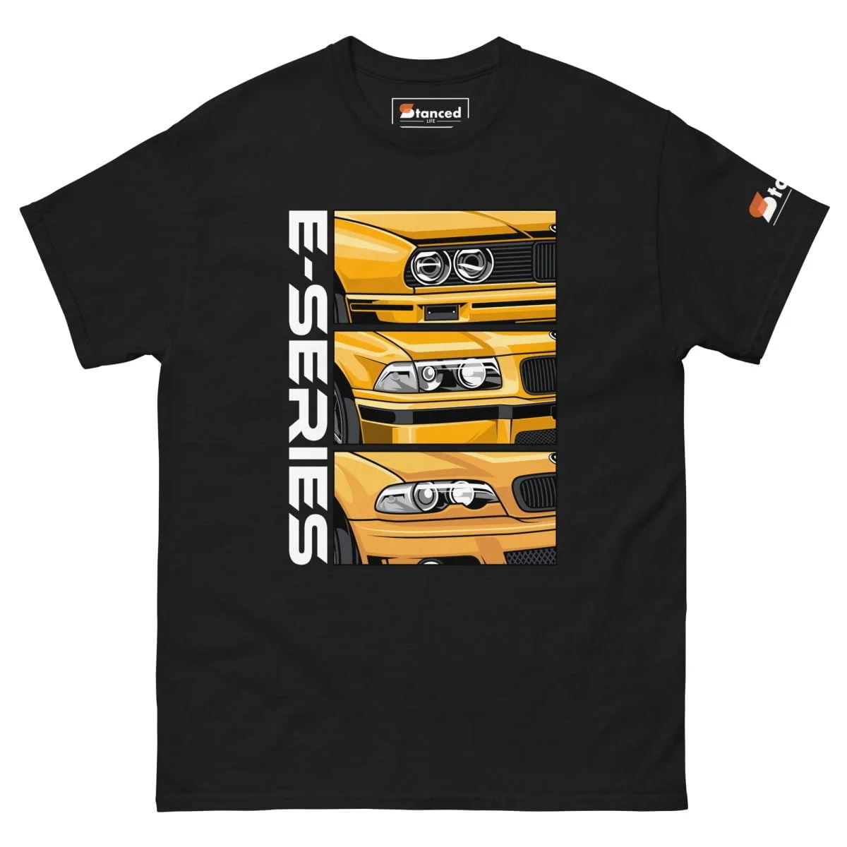 BMW 3 Series Generations Men's Car Graphic T-shirt - E30 - E36 - E46 - Image 3