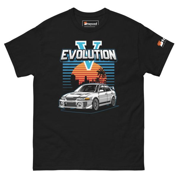 Men's classic Mitsubishi Lancer Evo V T-shirt.