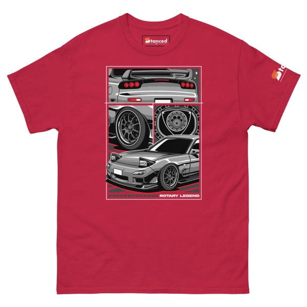 Mazda RX7 Car T-Shirt "Rotary Legend" - Men's