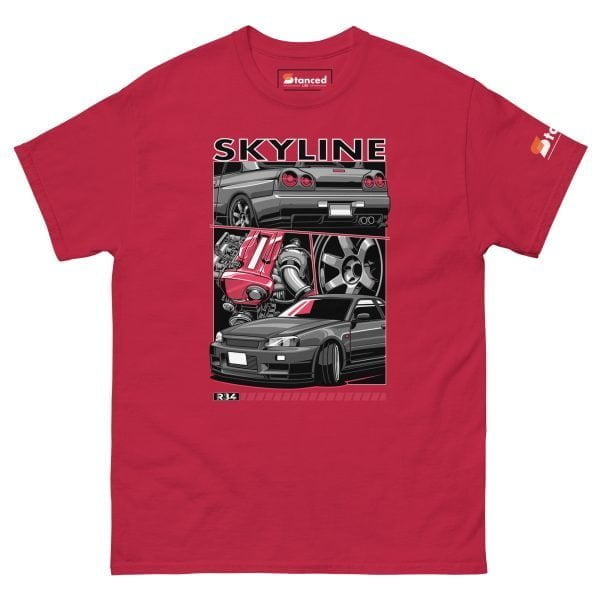 Nissan Skyline R34 GTR Men's Car Graphic T-shirt