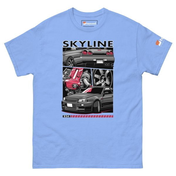 Nissan Skyline R34 GTR Men's Car Graphic T-shirt