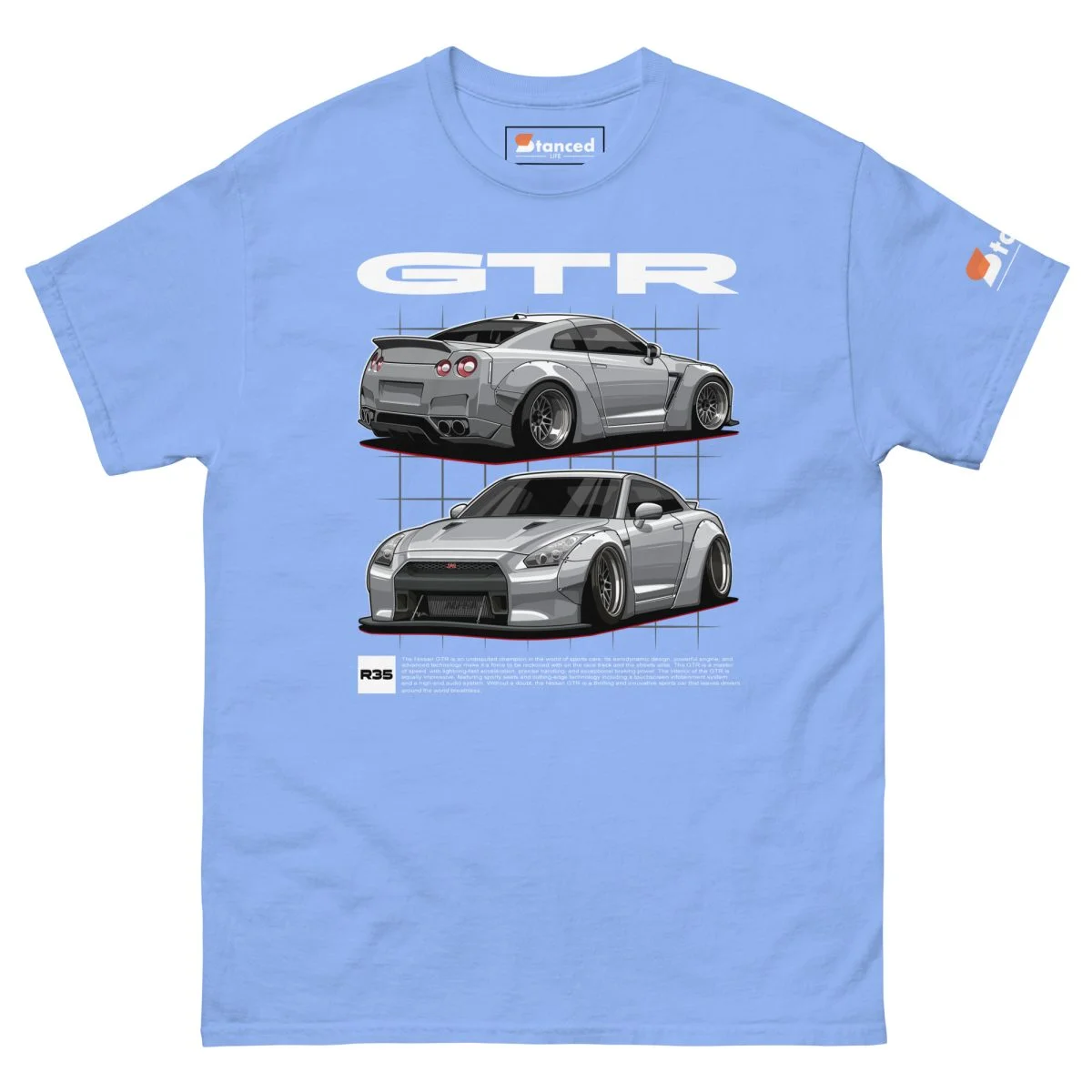 Nissan GTR R35 Men's Graphic T-shirt - Image 13