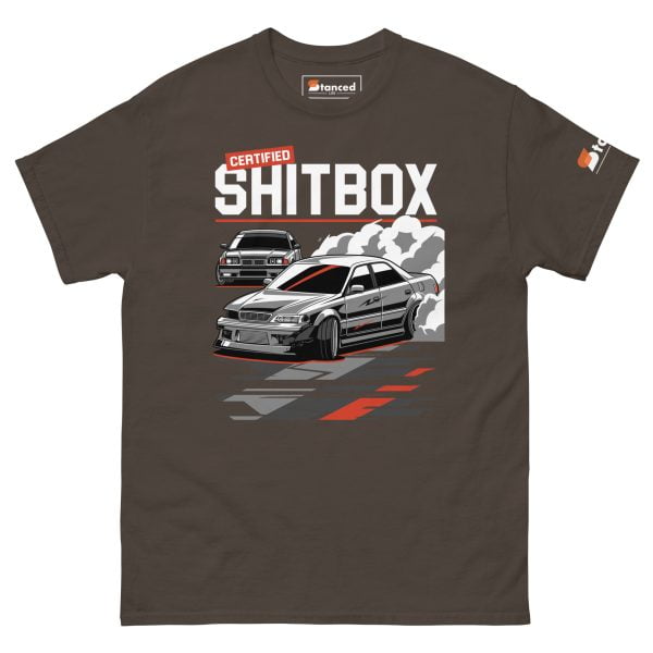 E36 BMW & JDM JZX100 Toyota Chaser Drifting Men's T-shirt "Certified Shitbox "