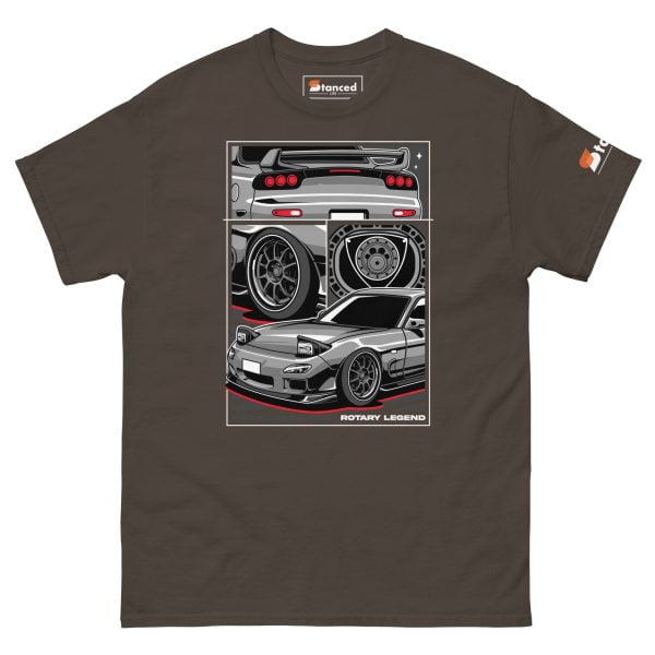 Mazda RX7 Car T-Shirt "Rotary Legend" - Men's