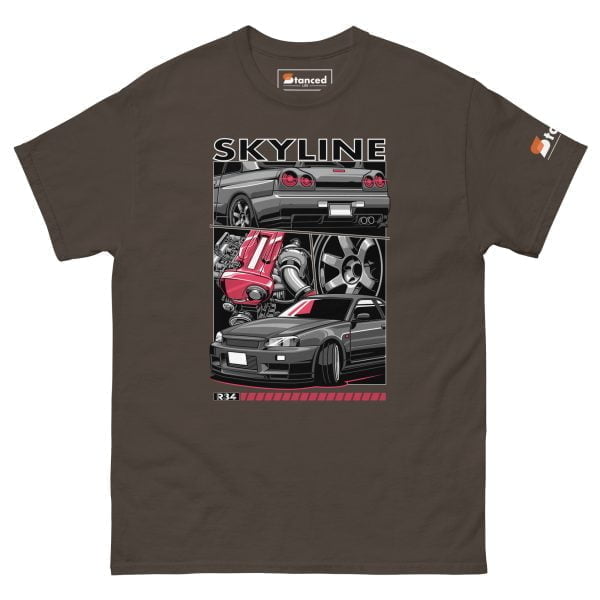 Nissan Skyline R34 GTR Men's Car Graphic T-shirt