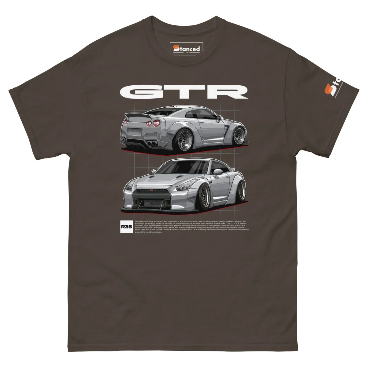 Nissan GTR R35 Men's Graphic T-shirt - Image 6