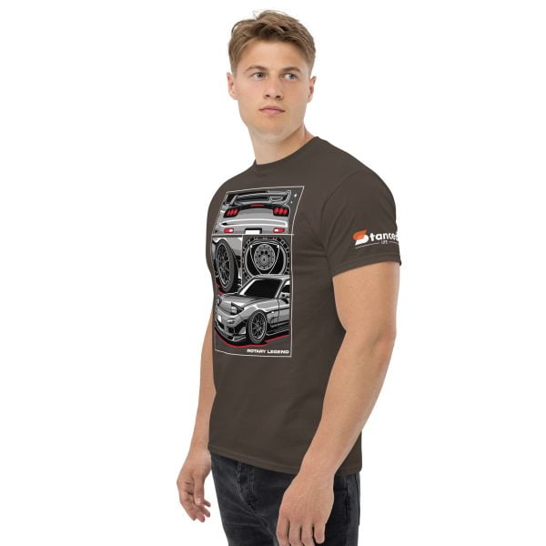 Mazda RX7 Car T-Shirt "Rotary Legend" - Men's