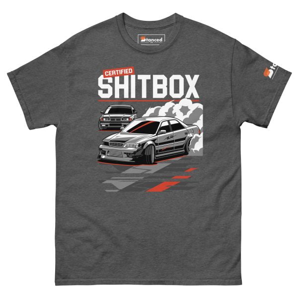 E36 BMW & JDM JZX100 Toyota Chaser Drifting Men's T-shirt "Certified Shitbox "