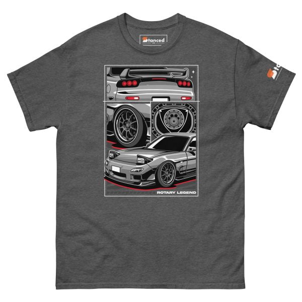 Mazda RX7 Car T-Shirt "Rotary Legend" - Men's