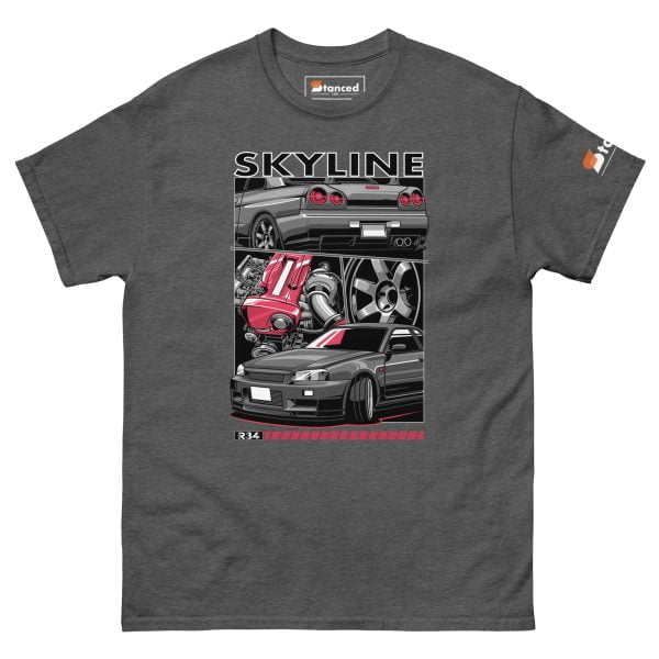 Nissan Skyline R34 GTR Men's Car Graphic T-shirt