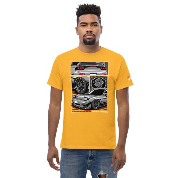 Mazda RX7 Car T-Shirt "Rotary Legend" - Men's