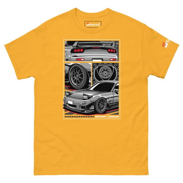 Mazda RX7 Car T-Shirt "Rotary Legend" - Men's