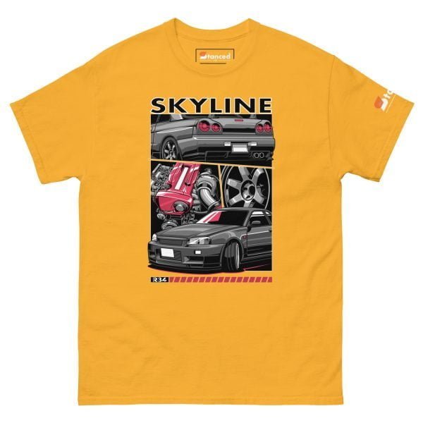 Nissan Skyline R34 GTR Men's Car Graphic T-shirt