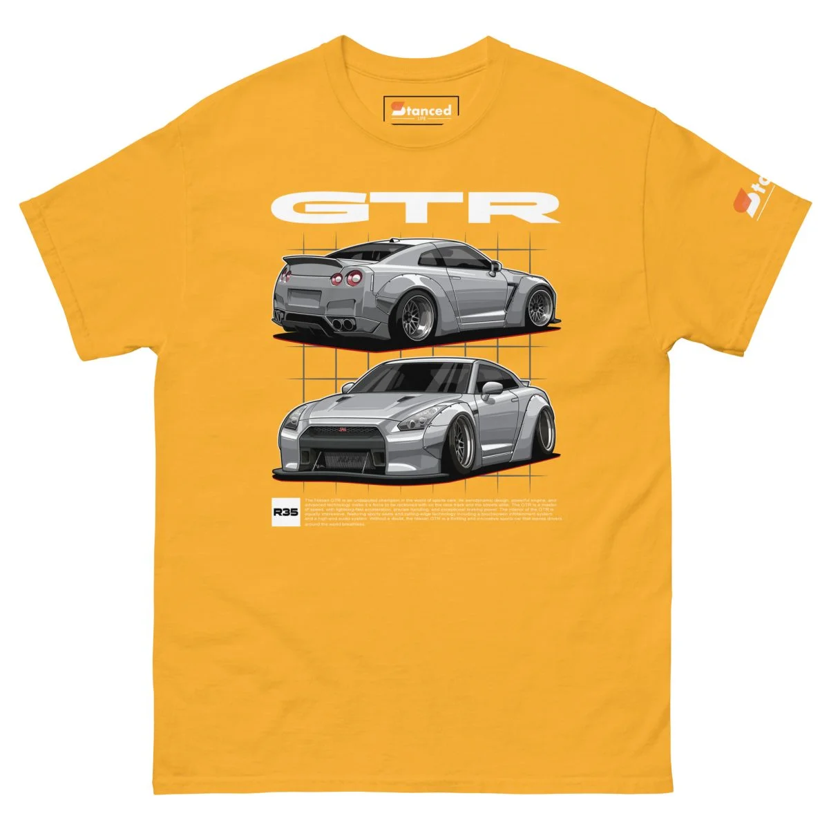 Nissan GTR R35 Men's Graphic T-shirt - Image 14