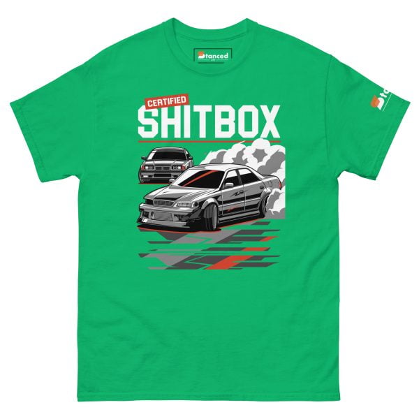 E36 BMW & JDM JZX100 Toyota Chaser Drifting Men's T-shirt "Certified Shitbox "