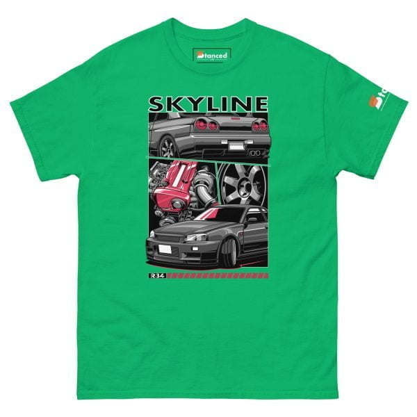Nissan Skyline R34 GTR Men's Car Graphic T-shirt