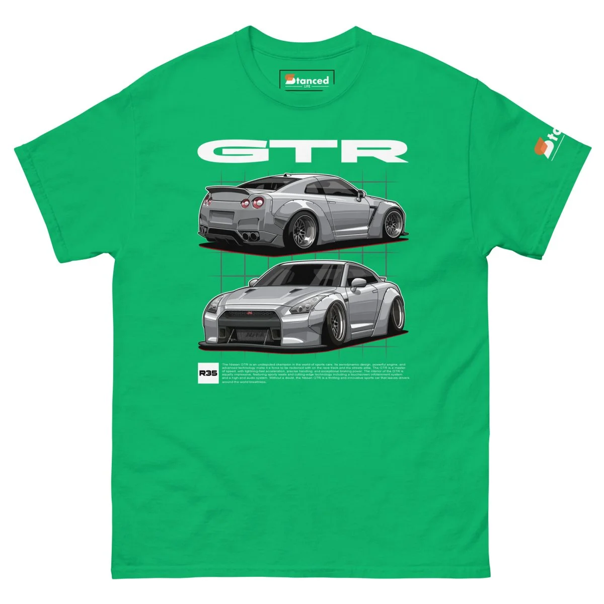 Nissan GTR R35 Men's Graphic T-shirt - Image 12