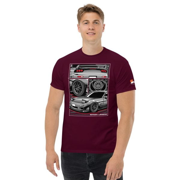 Mazda RX7 Car T-Shirt "Rotary Legend" - Men's