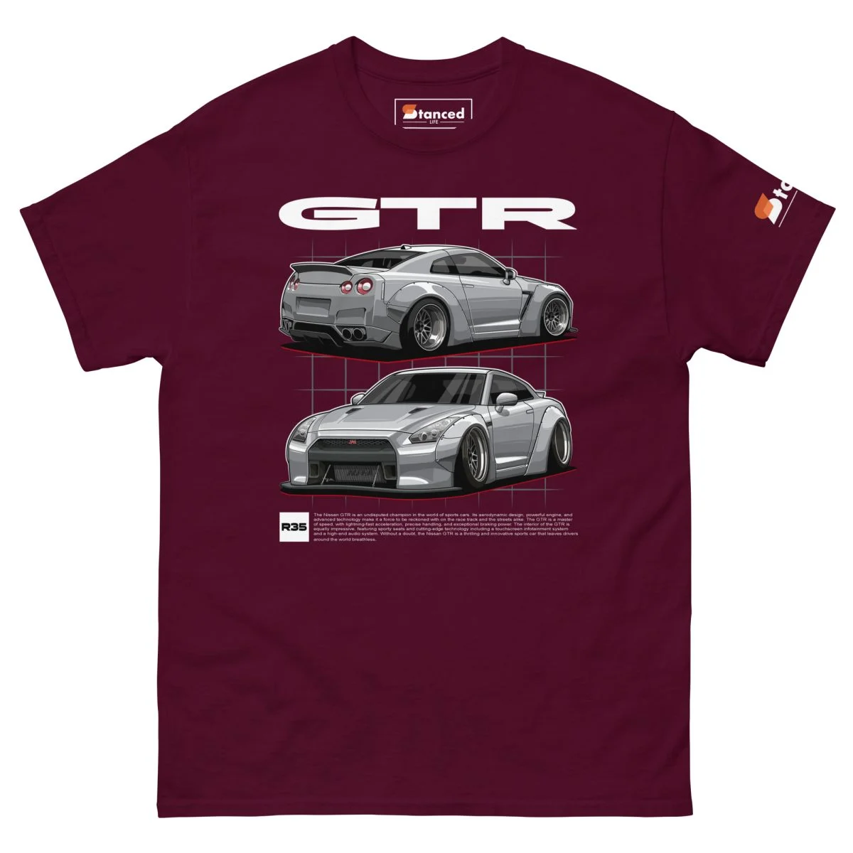 Nissan GTR R35 Men's Graphic T-shirt - Image 2