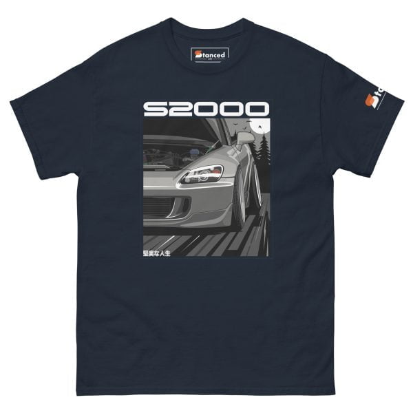 A Honda S2000 Men's Graphic T-shirt featuring the iconic Honda S2000.