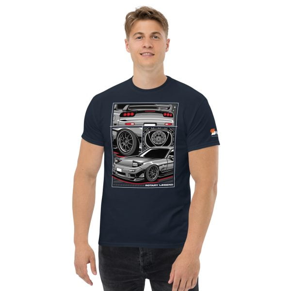 Mazda RX7 Car T-Shirt "Rotary Legend" - Men's