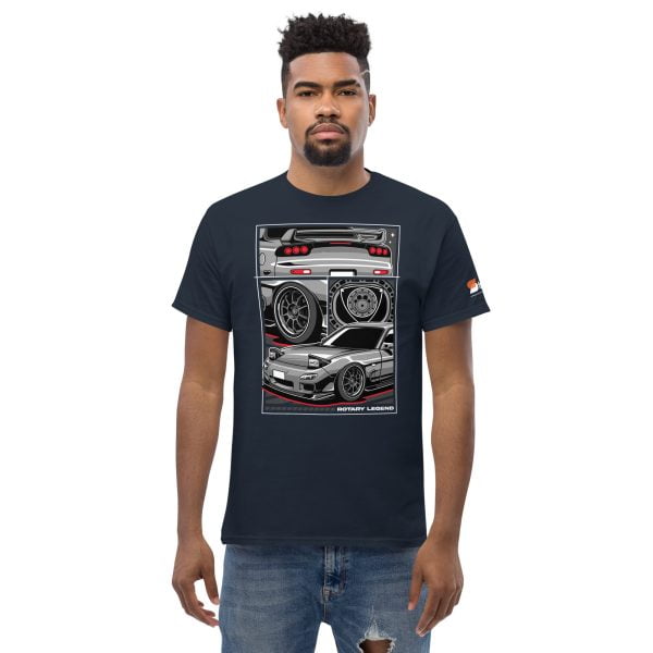 Mazda RX7 Car T-Shirt "Rotary Legend" - Men's